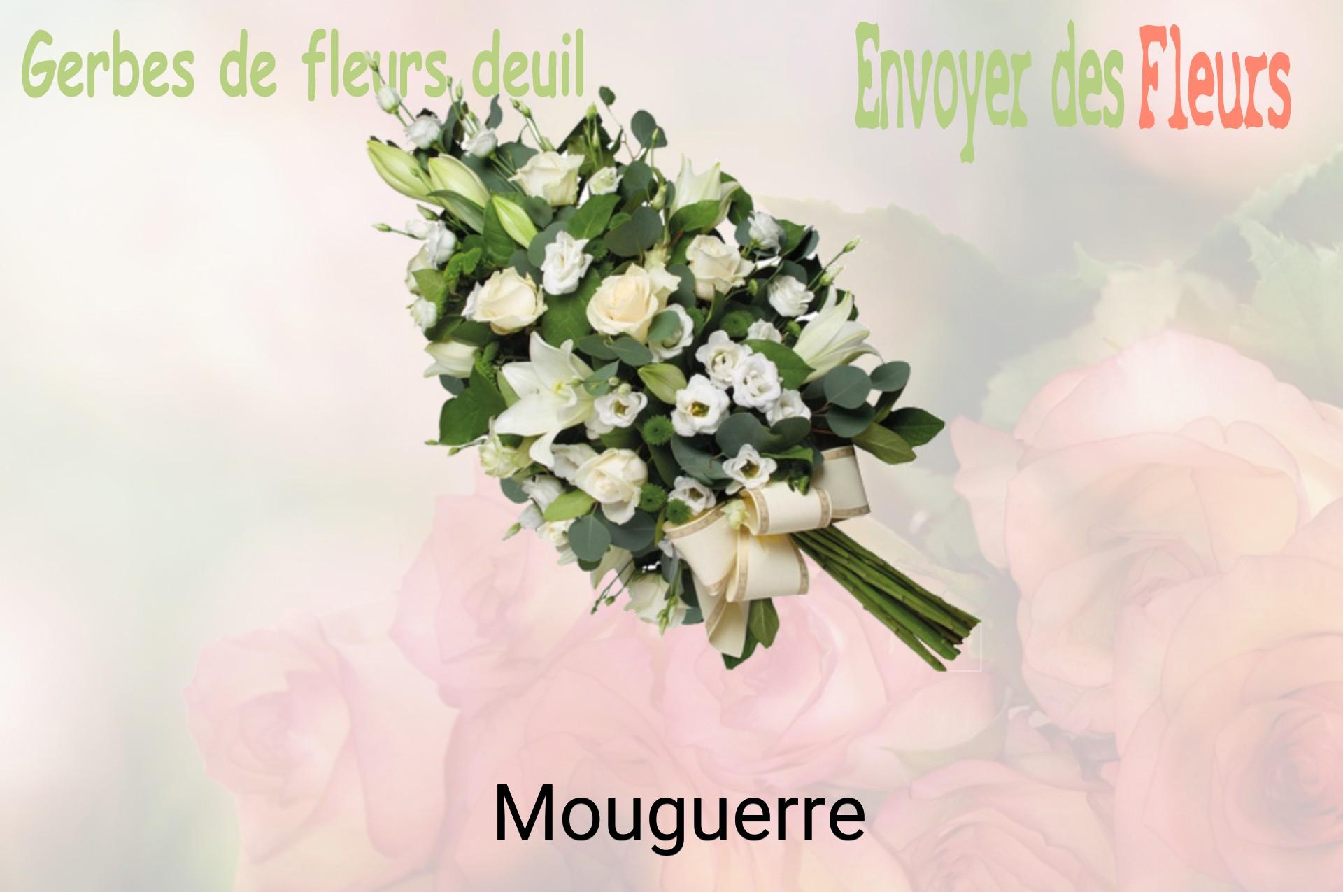 Gerbe de fleurs de deuil livrée à Mouguerre
